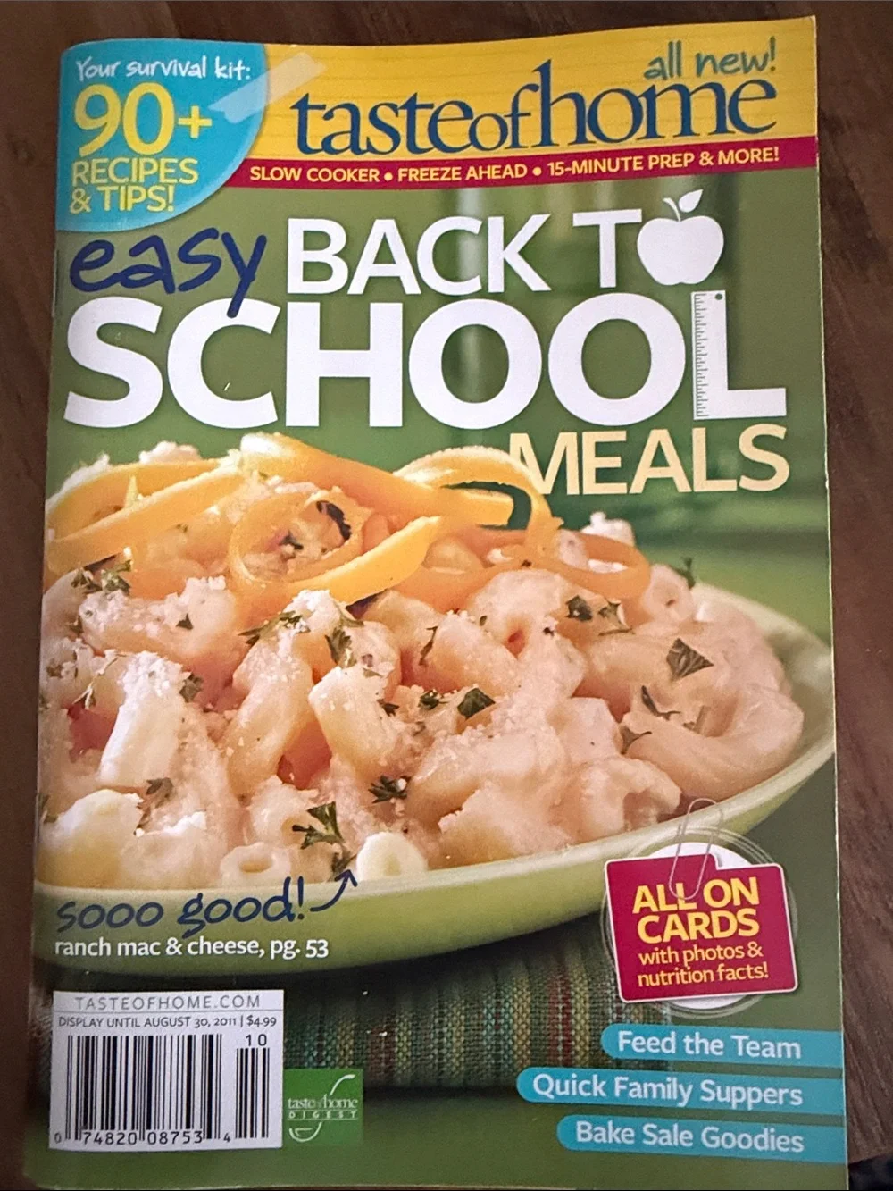 Assorted Recipe Magazines - 8 paperback books & 100’s of meal ideas